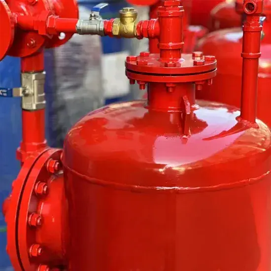 Marine fixed foam fire suppression system equipment