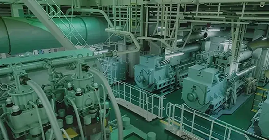 Ship engine room